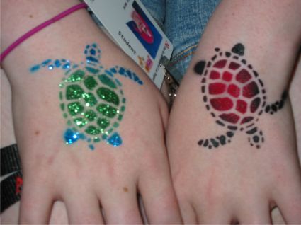 Airbrush Turtle Tat